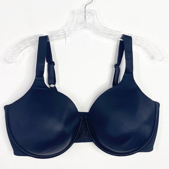 VANITY FAIR Beauty Back Smoothing Full Figure Contour Bra  Sz. 40DDD Black - Picture 3 of 4